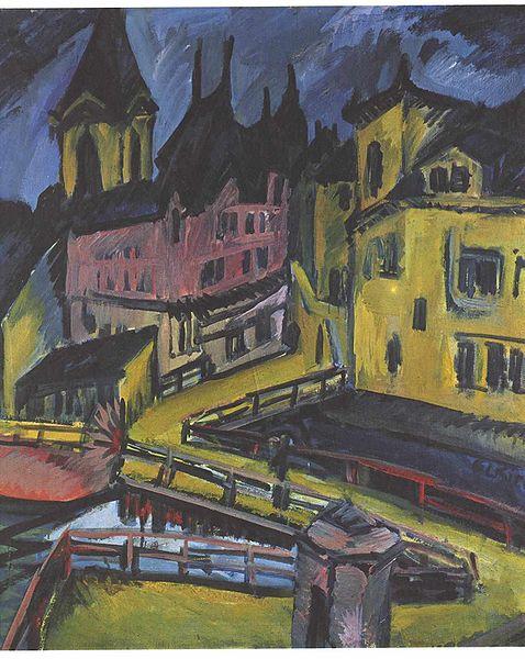 Ernst Ludwig Kirchner Pfortensteg in Chemnitz Germany oil painting art